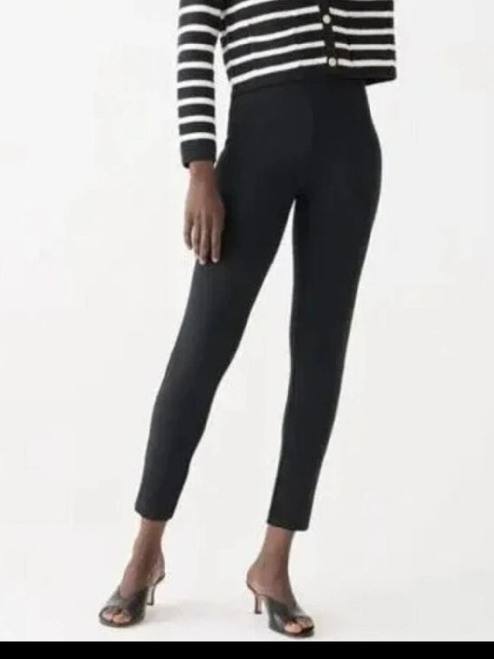 J. Crew Black High-Rise Pixie Pant In Stretch Pont SIZE 6